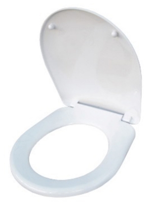 Picture of WC seat cover 'Brzozka' white pointed, polypropylene