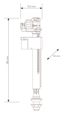 Изображение Впускной механизм COMPACT 99B 1/2', вертикальный