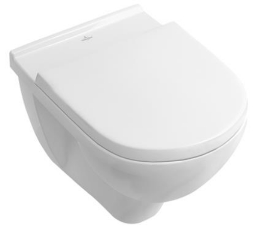 Picture of WC O.Novo Rimless, wall mount, 360x560 mm, with seat cover QR/SC, white