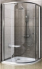 Picture of Shower enclosure PIVOT PSKK3-80, r-500, satin/glass Transparent