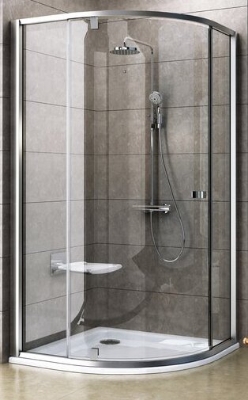 Picture of Shower enclosure PIVOT PSKK3-80, r-500, satin/glass Transparent