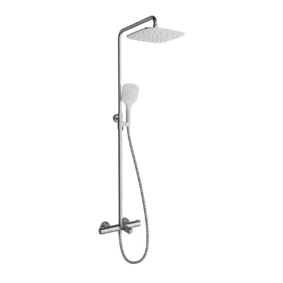 Picture of Bath shower pillar Termo 300, with thermostatic tap and shower set