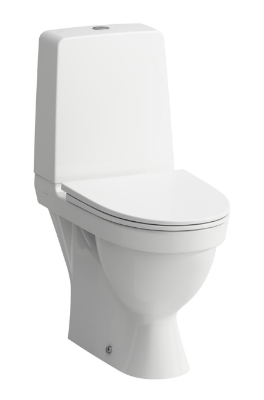 Picture of WC Kompas Rimless, 360x650 mm, vario outlet, with SC cover, white