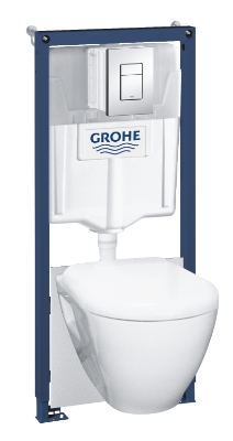 Picture of GROHE Rapid SL set 5 in 1 built-in frame + toilet Serel with toilet lid Soft Close