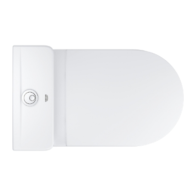 Picture of WC BauCeramic Rimless 365x627 mm, universal outlet, with Soft Close seat, white