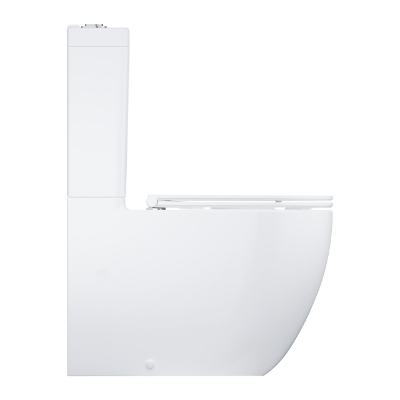 Picture of WC BauCeramic Rimless 365x627 mm, universal outlet, with Soft Close seat, white