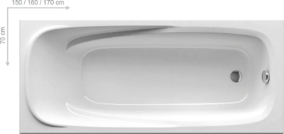 Picture of Bathtub VANDA II 150X70 snowwhite