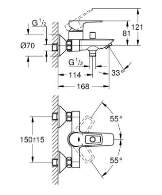 Picture of Start Loop Single-lever bath mixer 1/2″