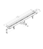 Picture of EasyLine drainage, grate CLASSIC POLISHED 700 mm