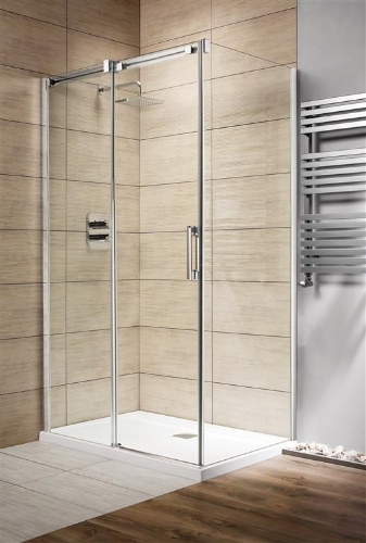 Picture of Shower enclosure Espera KDJ 100x80, h-2000 mm, chrome profile, satin glass, left side