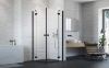 Picture of Shower enclosure Essenza New KDD, 100x100, h-2000, black profile, transparent glass