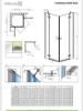 Picture of Shower enclosure Essenza New KDD, 100x100, h-2000, black profile, transparent glass