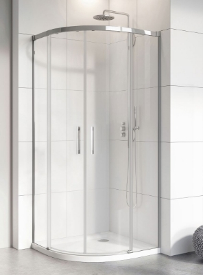 Picture of Shower enclosure Idea PDD 100x80, h-2005, chrome profile, transparent glass