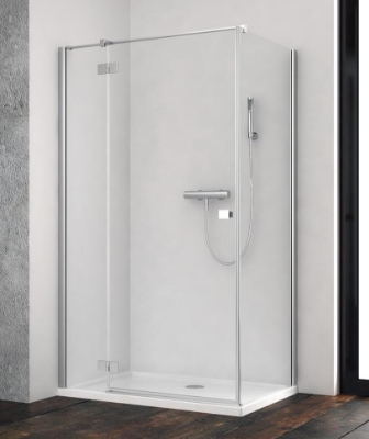 Picture of Shower enclosure Essenza New KDJ 110X90, chrome profile, transparent glass, right side