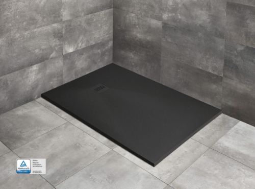 Picture of Stone mass shower tray Kyntos F 140x90, black