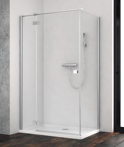 Picture of Shower enclosure Essenza New KDJ 100x100, h-2000, chrome profile, transparent glass, left side