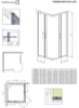 Picture of Shower enclosure Premium Plus C 80x80, h-1900, chrome profile, transparent glass