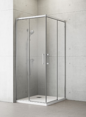 Picture of Shower enclosure Idea KDD 90x90, h-2005, chrome profile, transparent glass