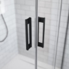 Picture of Shower enclosure Idea Black KDD 120x90, h-2005, black profile, transparent glass