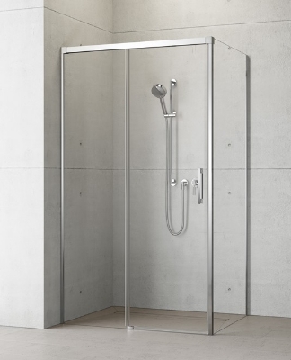 Picture of Shower enclosure Idea KDJ 110x80, h-2005, chrome profile, transparent glass, left side