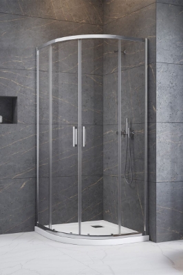 Picture of Shower enclosure Premium Pro PDD 100x100, h-2000 mm, chrome profile, transparent glass