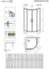 Attēls Dušas stūris Radaway Premium Pro PDD 100x100, h-2000 mm, hromēts profils, caurspīdīgs stikls