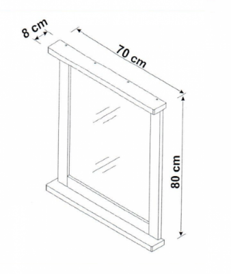 Picture of Mirror Romantic 840, 70 cm