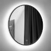 Picture of Mirror Luna Black FI600 with switch, LED light.