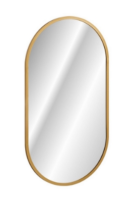 Picture of Mirror Apollo Gold 900x500, with LED light.