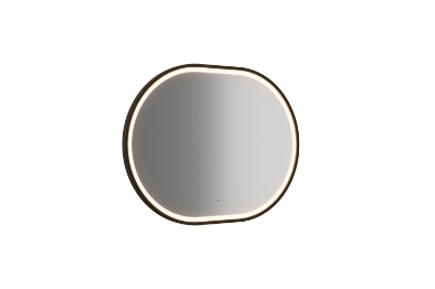 Picture of Mirror Apollo 2 Black 900x700, with LED light.