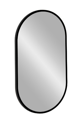 Picture of Mirror Apollo 2 Black 900x500, with LED light.