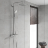 Picture of Shower system with thermostat Euphoria 260, head shower with 3 modes, hand shower Euphoria 110 Massage with 3 modes, chrome