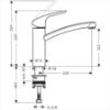 Picture of Kitchen sink mixer 160  FOCUS M41