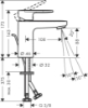 Picture of Vernis Blend Single lever basin mixer 100 with pop-up waste set