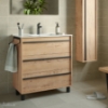 Picture of Bathroom furniture set ATTILA 800 3 drawers OSTIPPO OAK + Basin