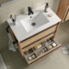 Picture of Bathroom furniture set ATTILA 800 3 drawers OSTIPPO OAK + Basin