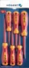 Picture of 6- piece insulated screwdriver set, 1000 V, S2 steel