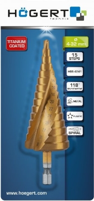 Picture of Stepped spiral drill 4-32 mm