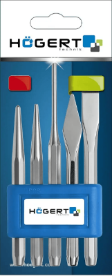 Picture of Punch and chisel set, 5 pc