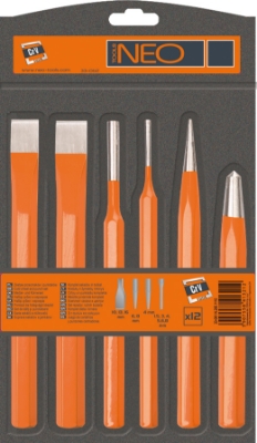 Picture of Punch and chisel set, 6 pc