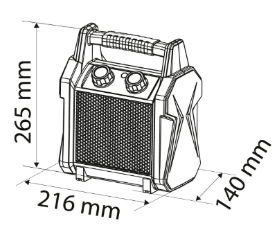 Picture of PTC ceramic electric heater, 2kW