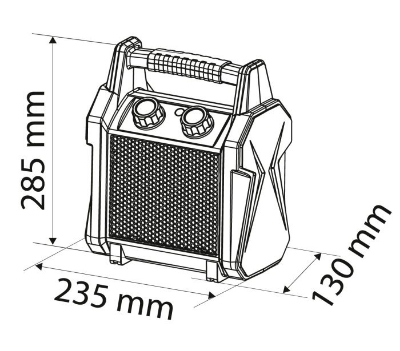 Attēls PTC keramikas elektriskais sildītājs, 3kW