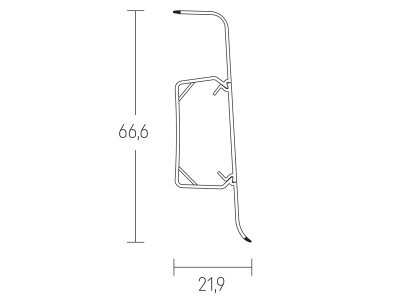 Attēls Grīdlīste 602 ESQUERO 2.5m