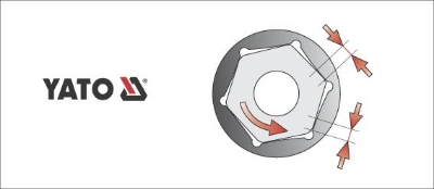 Picture of Hexagonal deep socket 15mm, 1/2', L76mm