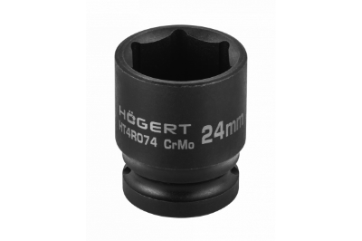 Picture of Hexagonal impact socket 24 mm, 1/2', CrV