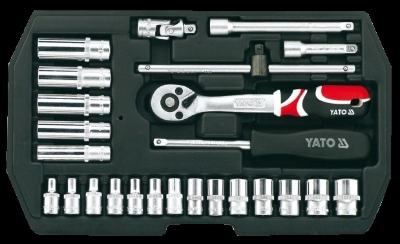 Picture of Socket set 25 pcs., 1/4'