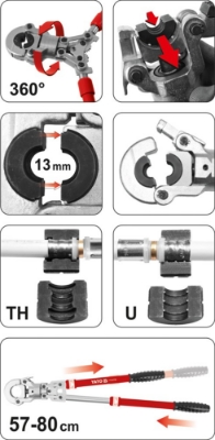 Attēls Presstangas Pex-Al-Pex caurulēm, 16-32 mm