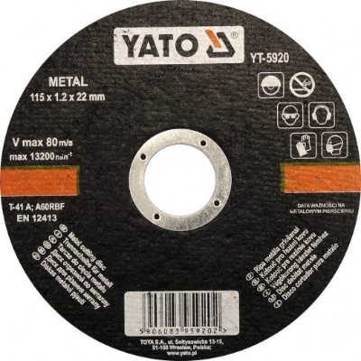 Picture of Cutting disc D125x1.2x22mm, metal