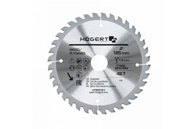 Picture of Circular saw blade D185x30mm,48t