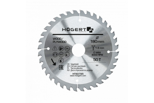 Picture of Circular saw blade D190x30mm,50t